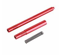 Alomejor Eje de Transmisión, Eje de Transmisión Central de Metal, Aleación de Aluminio, Accesorios RC con Rendimiento Mejorado para Coche 1/10 RC (Rojo)