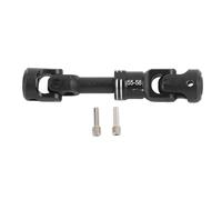 Alomejor Eje de transmisión RC, Accesorios universales para piezas metálicas para modelos de orugas en escala 1/10 para SCX10 y FMS (55-58MM)