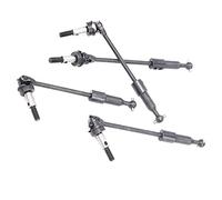 Alomejor Eje de Transmisión RC de Acero Ajustable Eje de Transmisión Fuerte para HSP 94108/94109/94110, Duradero para Actualización de Automóvil RC, 4 Piezas para un Reemplazo
