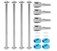 Alomejor Eje de transmisión Universal, Adaptador Cubo Rueda 5mm Resistente, Repuesto RC Modelo 1/10 for modelistas reparación personalización Coches Escala