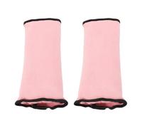 Alomejor El Cinturón de Seguridad Desmontable Cubre la Hombrera de la Felpa del Mantenimiento Fácil, 2PCS Rosado para los Adultos de los Niños