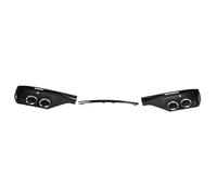 Alomejor Embellecedor del Difusor del Tubo de Escape del Parachoques Trasero, Alerón del Labio del Parachoques Trasero ABS Negro Brillante, Estilo Aerodinámico de Fácil Instalación para SQ5 (Anillo