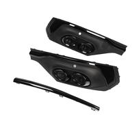 Alomejor Embellecedor del Difusor del Tubo de Escape del Parachoques Trasero, Alerón del Labio del Parachoques Trasero ABS Negro Brillante, Estilo Aerodinámico de Fácil Instalación para SQ5 (círculo