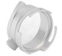 Alomejor Embudo Dosificador de Portafiltro de café Giratorio de 54mm, Accesorios Prácticos para Moler y Apisonar Fácilmente (SILVER)