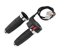 Alomejor Empuñadura del Acelerador de Bicicleta Eléctrica Control Duradero Avance hacia Atrás 3 Velocidades para Bicicleta, Manillar Antideslizante 22 Mm 1 par Apto para Scooters