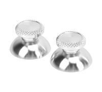 Alomejor Empuñaduras Analógicas de Aluminio, Thumbsticks, Repuestos para Consolas de Juegos Portátiles, Accesorios para un Mejor Control de Juegos (SILVER)