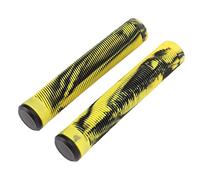 Alomejor Empuñaduras de Manillar de Bicicleta, 1 Par, 16 Cm, Empuñaduras de Manillar de Bicicleta, Empuñaduras de Goma TPE de Repuesto para Bicicleta, 22,2mm/0,9 Pulgadas(Amarillo Negro)