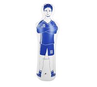 Alomejor Entrenador de Fútbol Inflable 1.6m para Prácticas de Tiro y Defensa - Muro Entrenamiento Fútbol 0.35m Resistente PVC, Ideal Ejercicios Futbol y Entrenamiento Deportivo (Azul)