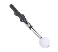 Alomejor Entrenador de Swing de Golf, Ayuda de Entrenamiento de Golf Retráctil con Sonido de y Agarre Antideslizante para Práctica en Interiores y Exteriores (Black)