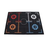 Alomejor Entrenamiento de Pasos de Baloncesto Engrosado y Duradero No -Lip Mat de Entrenamiento de Baloncesto de Goma para el Hogar Props de Deportes de 3 Mm de Espesor Negro