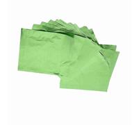 Alomejor Envoltorios de Papel de Aluminio para Dulces de Chocolate, Multicolor, Duraderos para Dulces Caseros, 100 Unidades, 3 "x 3", para Entusiastas de la Fabricación de (GREEN)