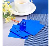 Alomejor Envoltorios de Papel de Aluminio para Dulces de Chocolate, Multicolor, Duraderos para Dulces Caseros, 100 Unidades, 3 "x 3", para Entusiastas de la Fabricación de (BLUE)