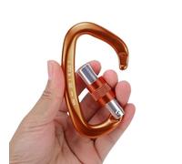 Alomejor Equipo de Escalada en Roca, Hebilla de Senderismo Personalizada de Aleación de Aluminio 7075 para Escalada, Rappel, Trabajos a Gran Altitud (Orange)