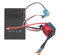 Alomejor ESC sin Escobillas 35A con Tarjeta de Programa Control de Velocidad Eléctrico para Coches RC, Protección de bajo Voltaje, Respuesta Suave del Acelerador para Aficionados