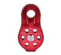 Alomejor Escalada al Aire Polea Escalada Cuerda de montañismo Fija Escalada en Roca Polea Seguridad Herramientas para Actividades al Aire Dispositivos ascendentes(Rojo)