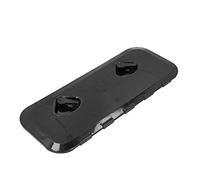 Alomejor Escotilla de Acceso a Cubierta Cubierta de Inspección de de ABS 24 X 9,5 Pulgadas Tapa con Bisagras de 180 Grados Montaje Empotrado con Sello de Goma para Acceso a de Barcos Marinos (Black)