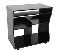 Alomejor Escritorio para Computadora, Escritorio de Oficina Móvil con Ruedas, Mesa de Estudio de Aglomerado de 31,5 X 18,9 Pulgadas para Estación de Trabajo de Oficina en Casa