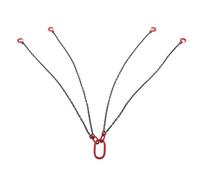 Alomejor Eslinga de Cadena de 4 Patas Eslinga de Elevación Resistente de Acero de 1,5 M para Obras de Construcción y Aplicaciones Industriales (6T)