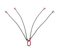 Alomejor Eslinga de Cadena de 4 Patas Eslinga de Elevación Resistente de Acero de 1,5 M para Obras de Construcción y Aplicaciones Industriales (3T)