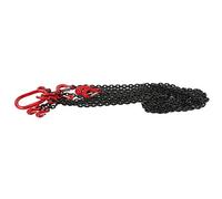 Alomejor Eslinga de Cadena de Elevación Ajustable, Duradera, Capacidad de 1 Tonelada para Minas y Puertos, Acero, 2 Metros de Largo, 6 Mm
