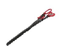 Alomejor Eslinga de Cadena de Elevación de 8 Mm Ajustable con Ganchos para Tareas de Construcción y Envío, Capacidad de 2 Metros 4,75 Toneladas
