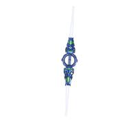 Alomejor Espada Iluminada, Juguete de Doble Hoja de Material ABS con 5 Luces y 24 Modos para Niños, Juegos de rol de Cosplay de Halloween (Púrpura Degradado)