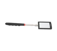 Alomejor Espejo de Inspección Telescópico, Espejo de Inspección Retráctil con Luz LED, Acero Inoxidable de 200 a 795 Mm con LED Duales Giratorios de 360 grados para Reparación de Mecánica Automotriz