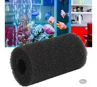 Alomejor Esponja Eficiente de Espuma de Filtración para Tanque de Peces, Adecuada para Filtro de Acuario, 10 Esponjas de Filtración Reemplazables, Filtro de Acuario, Algodón Bioquímico para