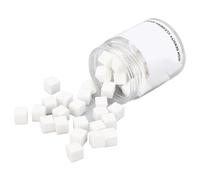 Alomejor Esponjas Suaves para Uñas, 50 Piezas, Esponjas de Limpieza Cuadradas de Alta Densidad para Decoración de Uñas, Color Blanco Ombre, Pintura para Niveles de Habilidad