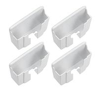 Alomejor Estante de Almacenamiento Montado en la Pared, Soporte de Carga para Teléfono Móvil con Control Remoto, Ahorro de Espacio, para Dormitorio, Oficina, Hotel, Soporte de ABS de 4 Uds. (Líneas