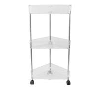 Alomejor Estante de Almacenamiento para Baño, Soporte Esquinero Moderno Multicapa de Gran Capacidad para el Hogar, Estructura Estable para el Lado del Baño o del Inodoro (31,5x23,