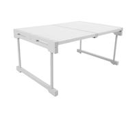 Alomejor Estante de Gabinete Expandible, Estante Organizador de Acero Al Carbono, Longitud Ajustable de 26 a 34 Pulgadas para Almacenamiento de Cocina y Baño (Longitud 47-68 cm/18,5-26,8 Pulgadas)