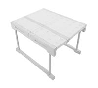 Alomejor Estante de Gabinete Expandible, Estante Organizador de Acero Al Carbono, Longitud Ajustable de 26 a 34 Pulgadas para Almacenamiento de Cocina y Baño (Longitud 27-38 cm/10,6-15 Pulgadas)