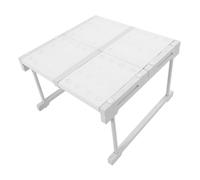 Alomejor Estante de Gabinete Expandible, Estante Organizador de Acero Al Carbono, Longitud Ajustable de 26 a 34 Pulgadas para Almacenamiento de Cocina y Baño (Longitud 37-48 cm/14,6-18,9 Pulgadas)