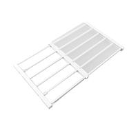 Alomejor Estante para Armario con Barra de Tensión sin Clavos, Diseño Telescópico, Zapatero, Bufanda, Cinturón, Estante de Almacenamiento para Armario, Expandible de 16,5 Pulgadas, Tubo de Acero PP