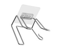 Alomejor Estante para Colgar Secador de Pelo, Montaje Adhesivo de Acero Inoxidable, Fácil Instalación para Baño