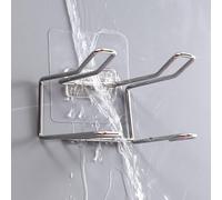 Alomejor Estante para Colgar Secador de Pelo, Montaje Adhesivo de Acero Inoxidable, Fácil Instalación para Baño