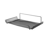 Alomejor Estante para Enrutador Montado en la Pared, Soporte para Decodificador de TV Que Ahorra Espacio para Conexión Estable a Internet, Hierro Negro