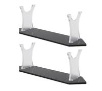 Alomejor Estante para Espadas de Escritorio, Elegante Soporte de Exhibición Acrílico para Sables, Dagas, Varitas, Compacto y Práctico para Decoración del Hogar, 2 Juegos