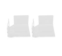 Alomejor Estantes Flotantes para Cámaras de Seguridad, Soportes de Esquina Acrílicos Resistentes, 2 uds. para Monitores de Bebés y Enrutadores WiFi, 8,5x4,5 Cm