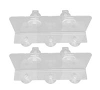 Alomejor Estantes para Plantas con Ventosa para Ventana de Acrílico, Fuerte Capacidad de Carga para Suculentas, Marco de Fotos para Interior, Sala de Estar, Baño, Dormitorio, Balcón, 2 Juegos de 5"