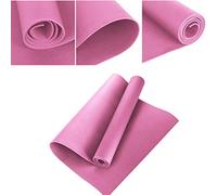 Alomejor Estera de Yoga de 4 Mm, Estera de Ejercicios de EVA Antideslizante, Liviana y de Alta Elasticidad para Yoga, Pilates, Meditación, con Impermeable, a Prueba de Polvo, Fácil de (PINK)