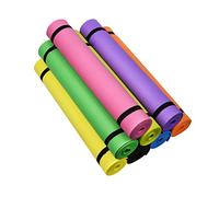 Alomejor Estera de Yoga de 4 Mm, Estera de Ejercicios de EVA Antideslizante, Liviana y de Alta Elasticidad para Yoga, Pilates, Meditación, con Impermeable, a Prueba de Polvo, Fácil de (GREEN)
