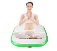 Alomejor Estera Inflable, Almohadilla de Entrenamiento Inflable para Pilates de 66x66CM con Inflación Rápida para Entrenamiento en la Playa