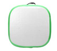 Alomejor Estera Inflable de 66x66 Cm, Material de PVC, Cojín de Meditación Plegable Portátil de Inflado Rápido con Válvula de Tubo de Bomba, para Gimnasio, Casa, Playa