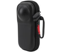 Alomejor Estuche Compacto y Portátil para Cámara de Acción X4 Cremalleras Dobles Forro de Felpa Suave para Uso en Movimiento (PU)