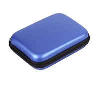 Alomejor Estuche de Accesorios Electrónicos a Prueba de Polvo Organizador de Cables para Auriculares de 3 Colores para Viajar Azul (Blue)