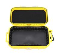 Alomejor Estuche de Almacenamiento Impermeable, Caja de Transporte a Prueba de Golpes para Herramientas EDC, Llaves de Teléfono, Acero Inoxidable ABS Ligero (Yellow)