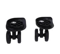 Alomejor Estuche de Equipaje ABS Premium con un Elegante Diseño Negro de 2 Piezas de Rotación Universal para un Viaje Tranquilo y Suave Instalación Simple para Viajero