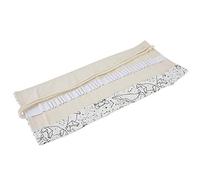 Alomejor Estuche de Lona para Lápices, Bolsa Enrollable de Lona de Gran Capacidad para Estudiantes de Arte, 16,5x7,8 Pulgadas (Cielo Estrellado de fantasía)